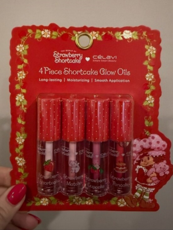 Celavi Accessories - Celavi Shortcake Glow Lip Oil Set - 4 Pieces - NEW